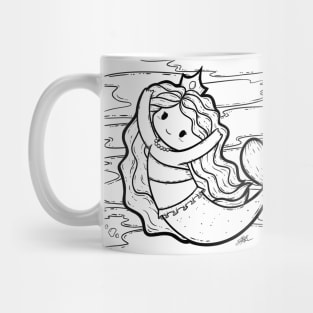 Cute Mermaid Illustration Mug